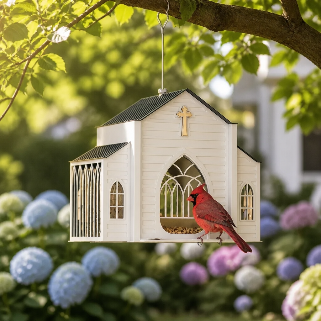 Sanctora™ – Solar Chapel Bird Feeder