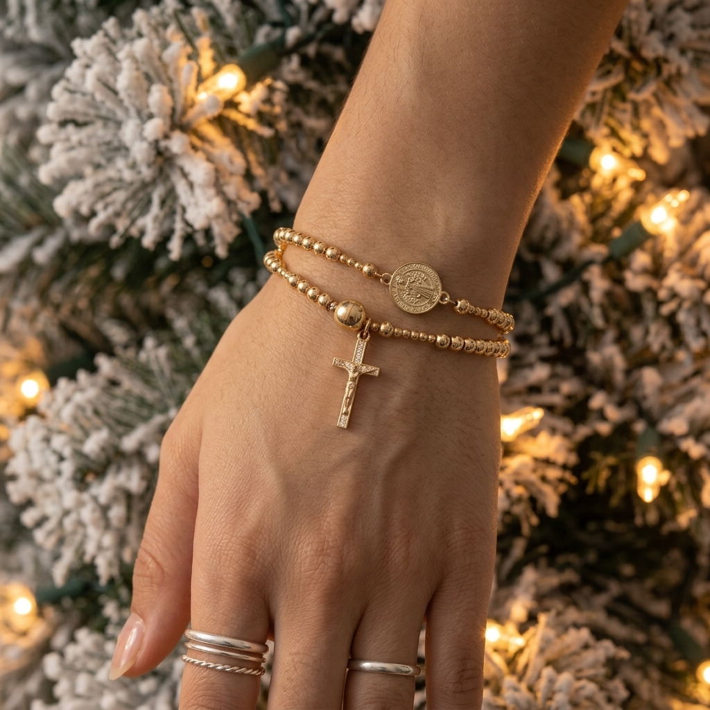 Belluna™ – Double Wrap Rosary Bracelet