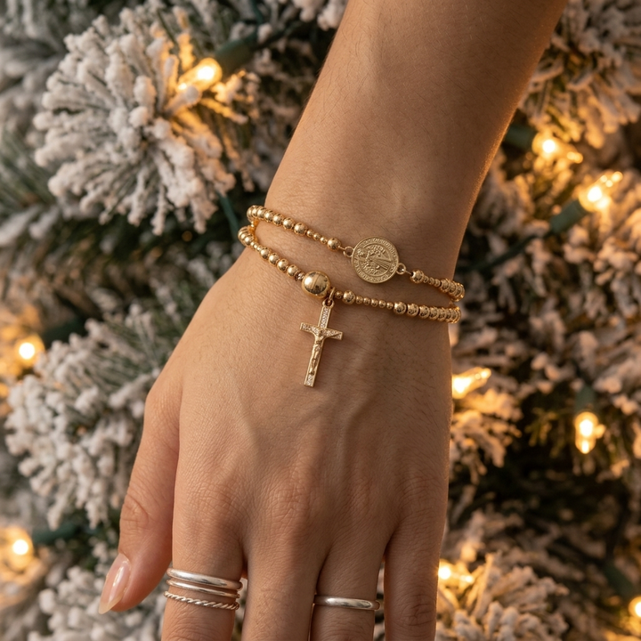 Belluna™ – Double Wrap Rosary Bracelet