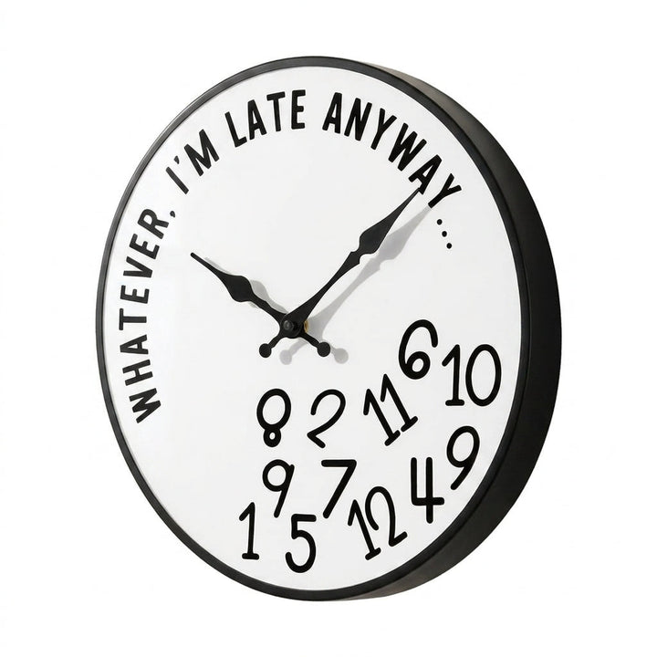 Lateley™ – Funny Silent Wall Clock with Messy Numbers