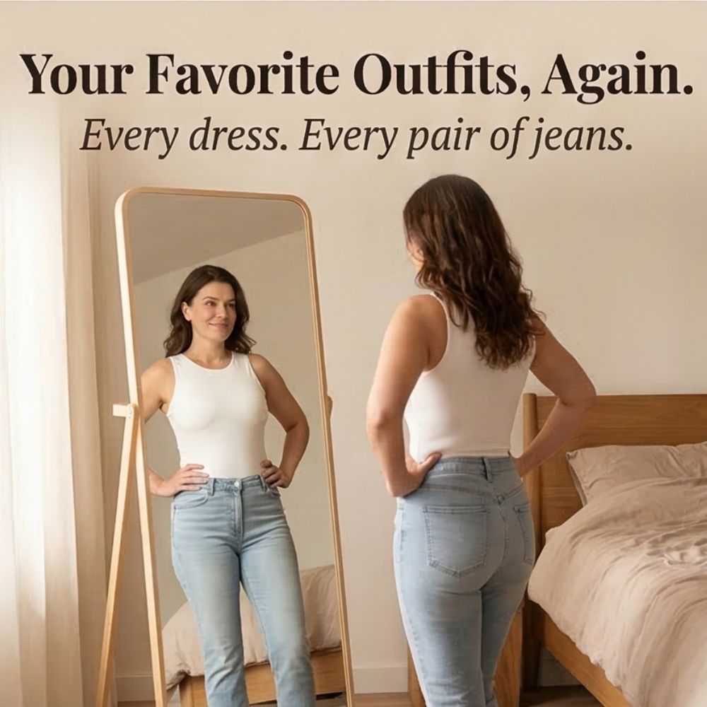 EasySlide™ Sculpting Bodysuit with Pull-Away Bathroom Panel