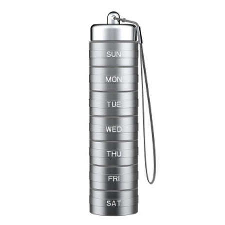 Pillvault™ – Waterproof 7 Day Aluminum Pill Organizer