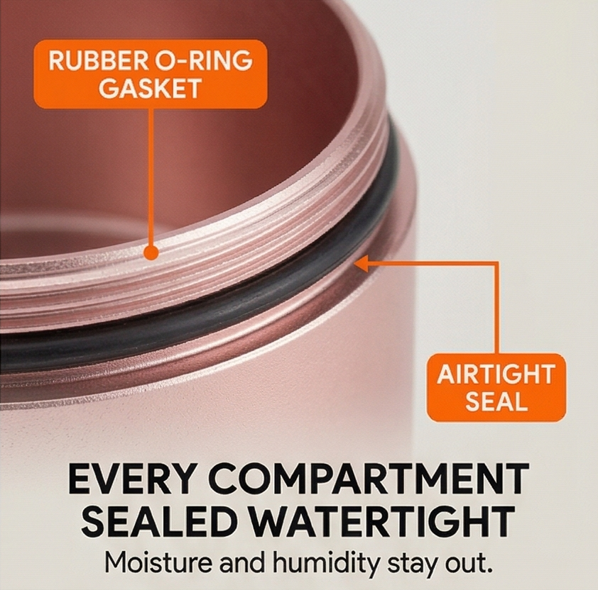 Pillvault™ – Waterproof 7 Day Aluminum Pill Organizer