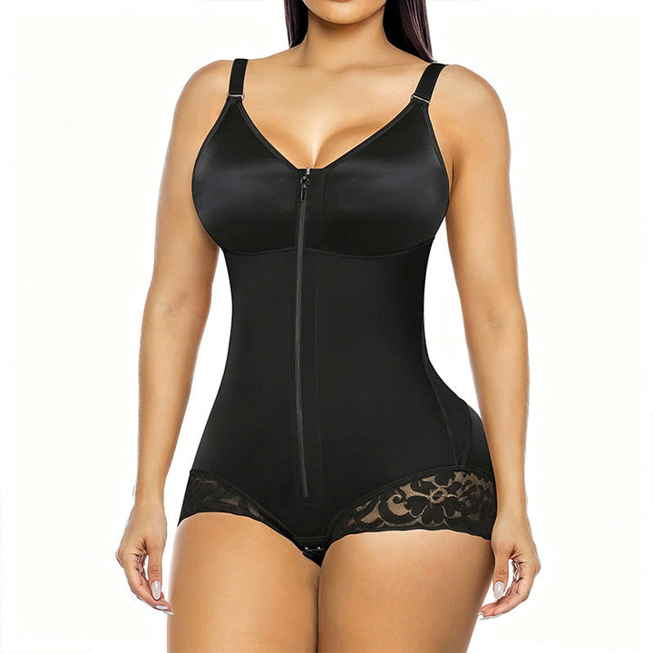 Sculptessa™ – Zip-Up Tummy Control Shapewear Bodysuit
