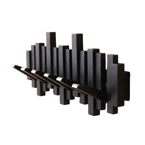 Wovenhall™ – Sculptural Wood Wall Coat Rack