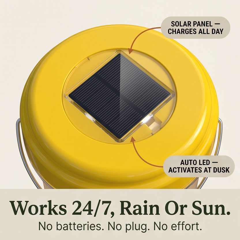 Waspora™ Solar Wasp Trap with LED for Day and Night Catching (2Pack)