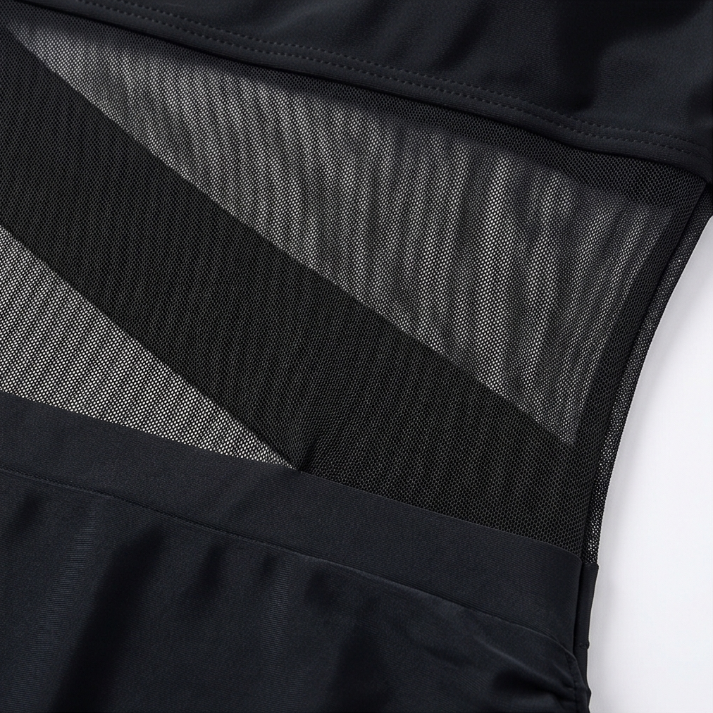 Solivia™ – Sultry Mesh Cutout Swim Dress