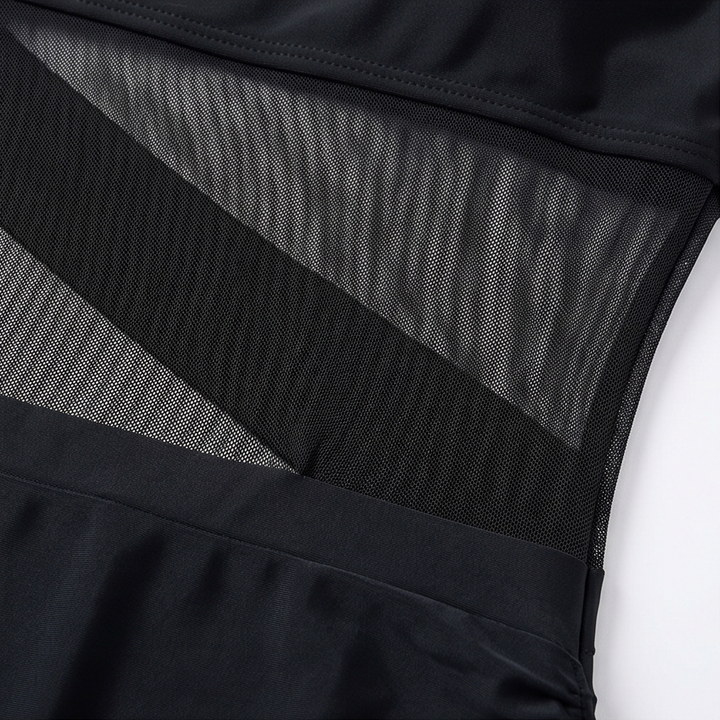 Solivia™ – Sultry Mesh Cutout Swim Dress