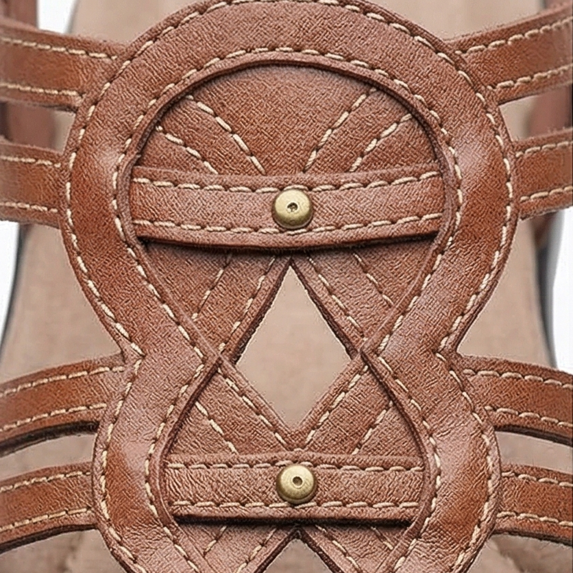 Solvana™ – Woven Leather Arch Support Sandals
