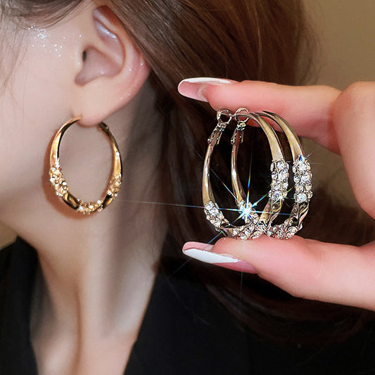 Zirenza™ -  Elegant Zirconia Hoop Earrings (50% Off)