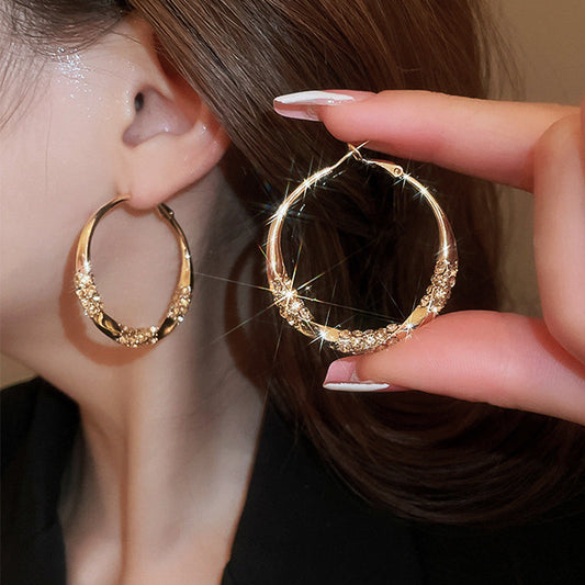 Zirenza™ -  Elegant Zirconia Hoop Earrings (50% Off)