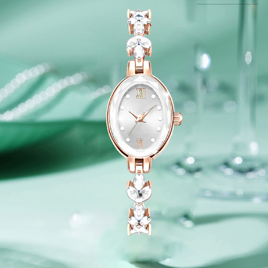 Quartzelle™ – Timeless Daily Watch with Subtle Sparkle (50%)