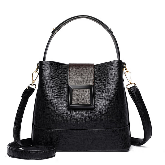 Ellabour™ – Structured Buckle Soft PU Leather Bag (60% Off)
