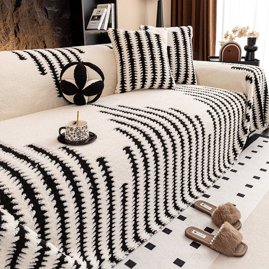 Velmora™ – Soft Textured Couch Cover with Grip