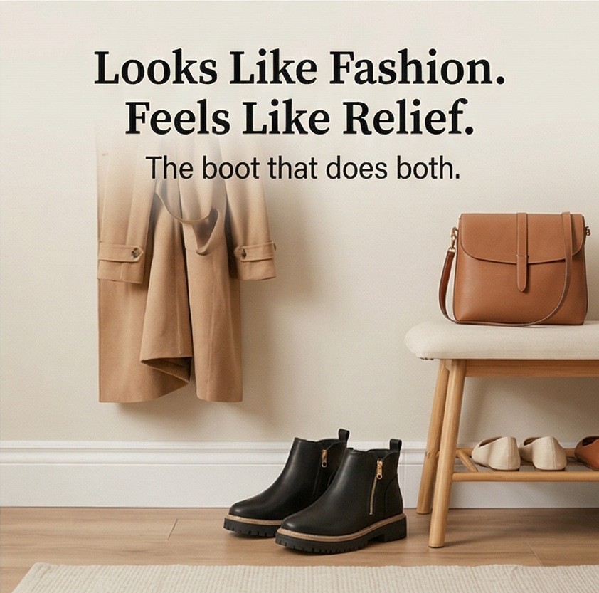 Strida™ – Cushioned Platform Ankle Boots