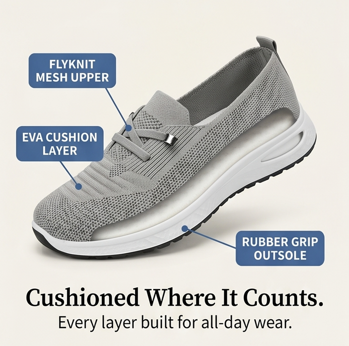 Strideflow™ – Lightweight Mesh Slip-On Sneakers