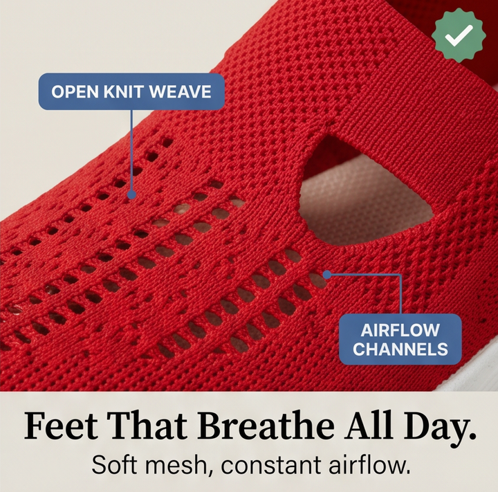 Striveknit™ – Breathable Slip-On Sneakers for All-Day Comfort