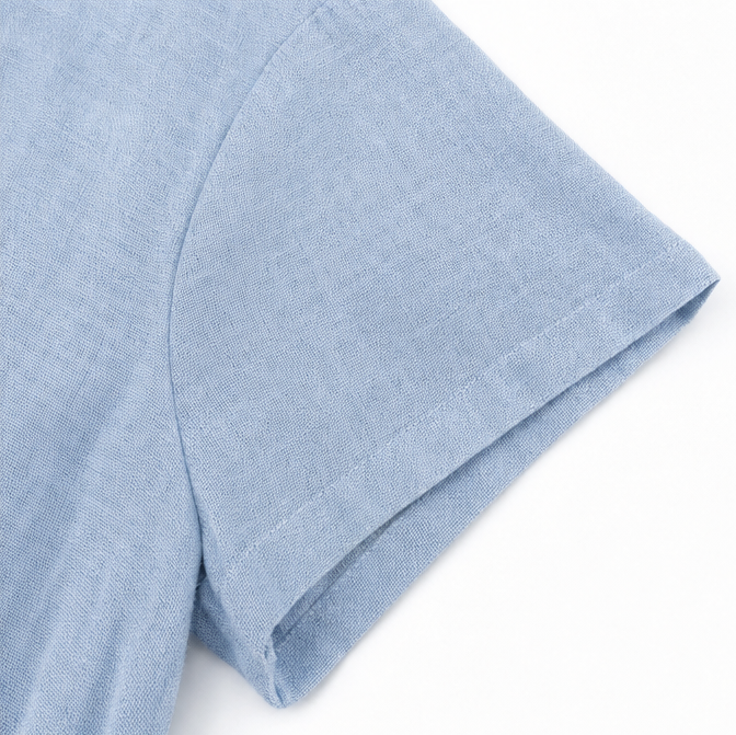 Sumlor – Asymmetric Button Midi Dress with Pockets for Summer
