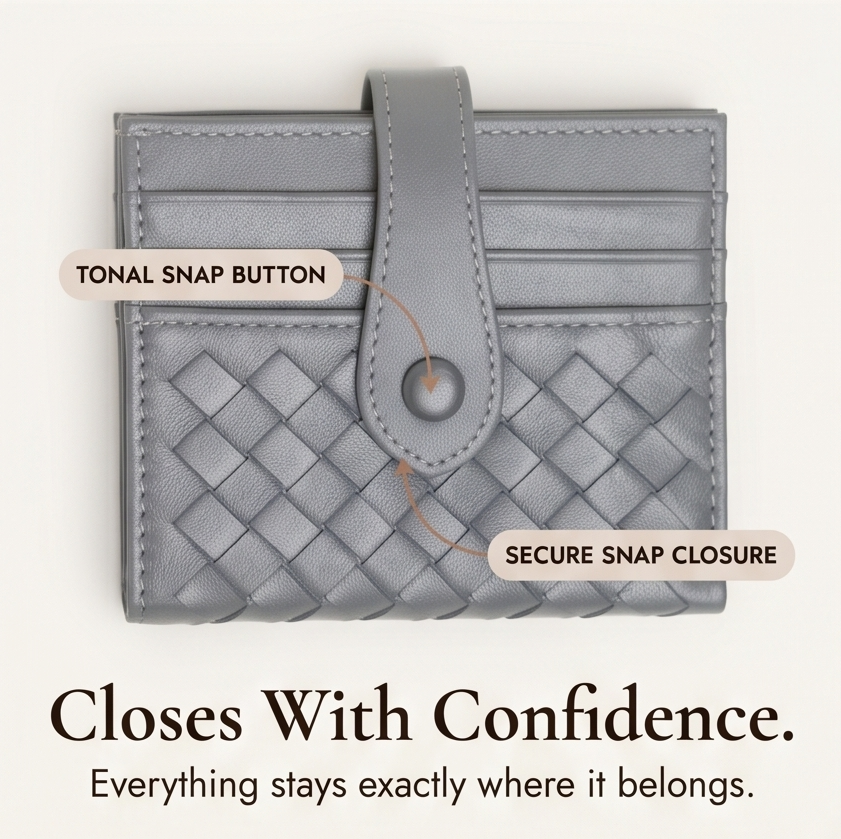 Tessara™ – Woven Lambskin Card Wallet