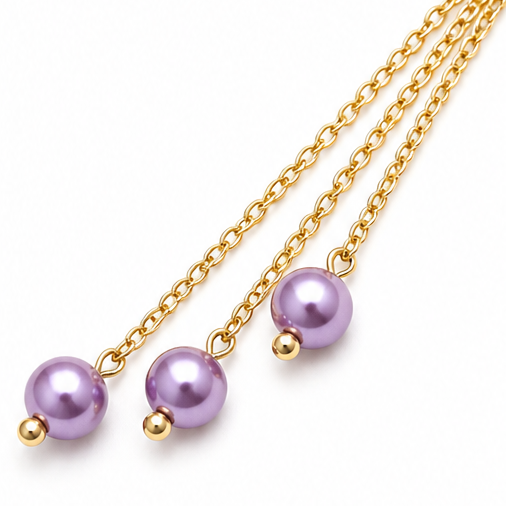 Lunabelle™ Twin-Swan Pearl Tassel Necklace