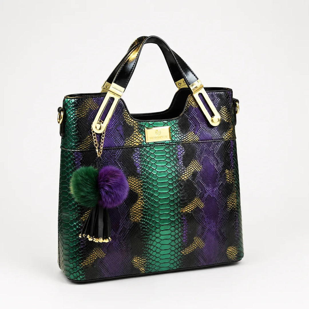 Vestralia – Iridescent Snakeskin Tote Bag