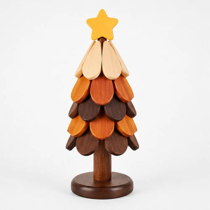Pinecrest – Wooden Look Christmas Tree Trivet Set with Gravity