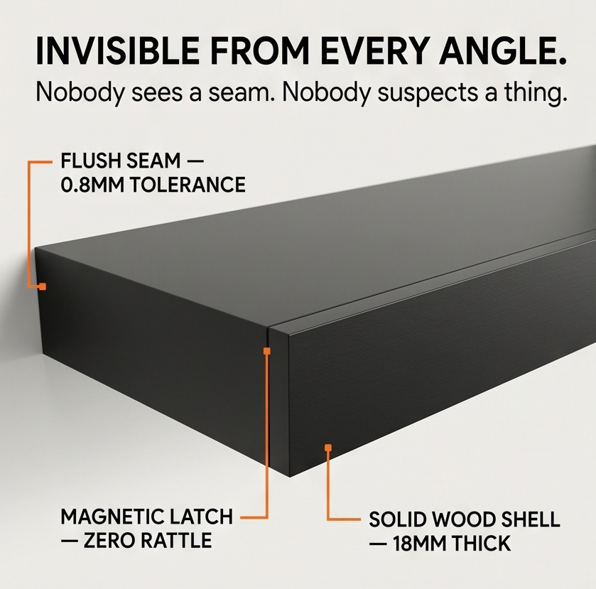 Vaultedge™ - Floating Wall Shelf with Hidden Compartment