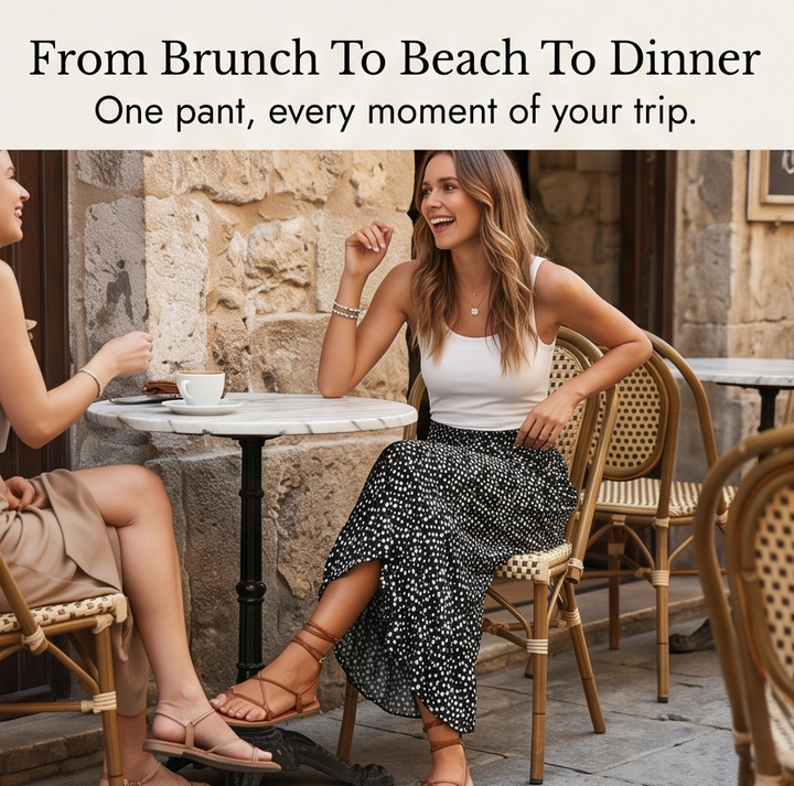 Velura™ – Smocked Wide-Leg Ruffle Pants