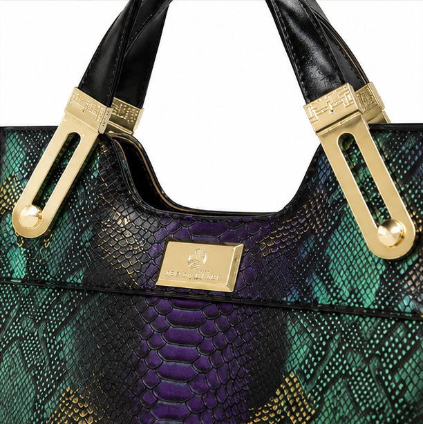 Vestralia – Iridescent Snakeskin Tote Bag