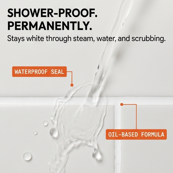 GroutGlo™ Waterproof Grout Pen for Bright White Tile