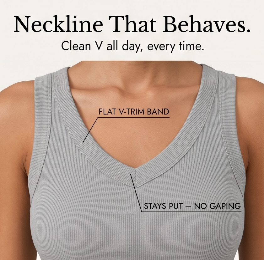Wearbella™ - Ribbed V-Neck Tank