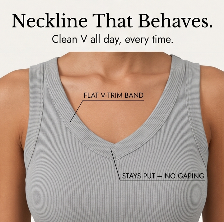 Wearbella™ - Ribbed V-Neck Tank