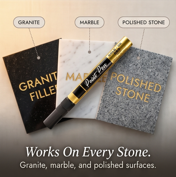 StoneTouch™ – Weatherproof Gold Marker for Headstones